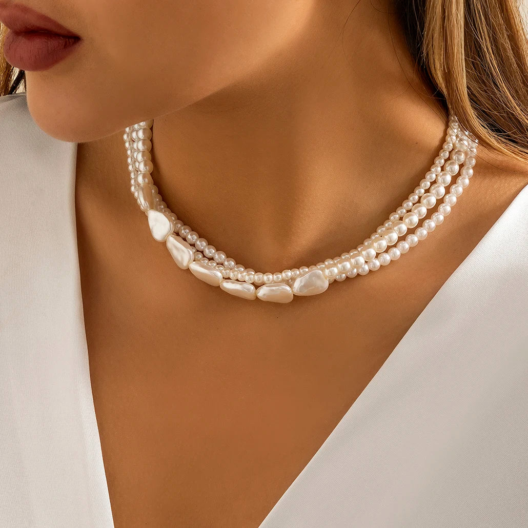 Collier Perles Vintage